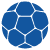 blue circular graphic with seven stars symbolizing unity and connection